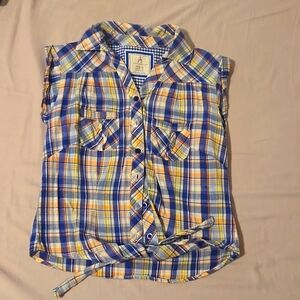 Crop Flannel top